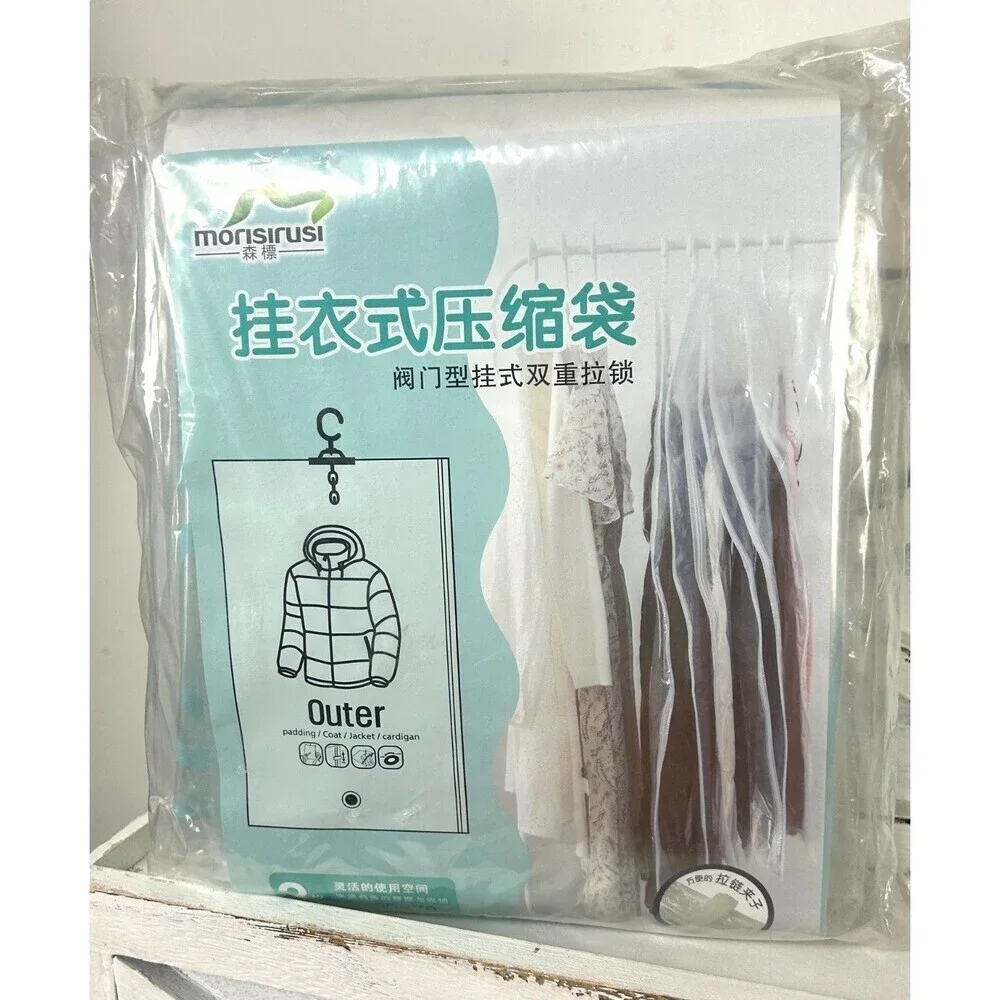 New 2 Pack Morisirusi Large Vacuum Seal Hanging Storage Bags 28X35 Inch 1271Rck